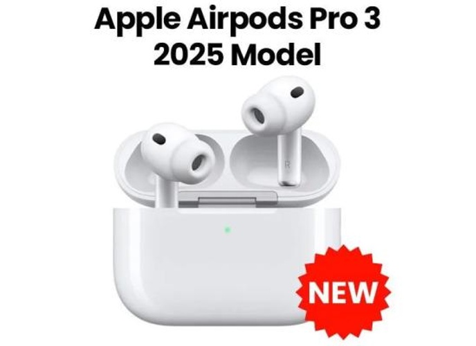 Apple AIR PODS PRO 3 Wireless headphones with charging case. includes 5 ear tip sizes. compatible with USB - C , Apple watch, Magsafe & Qi Certified Charger USB - Cable sold separately product thumbnail 2