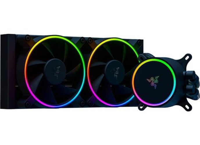 Razer Hanbo Chroma 240mm All-In-One Liquid Cooler aRGB Pump Cap Quiet Powerful aRGB Fans Silent PWM Fan RGB Chroma product thumbnail 2
