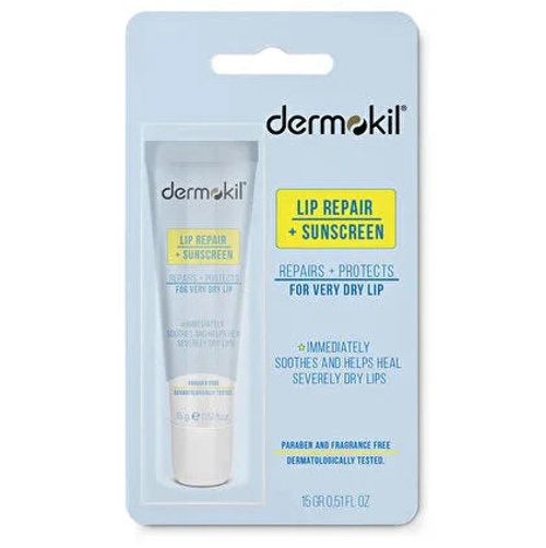 DERMOKIL Repair+ Sunscreen Lip Balm SPF Protection 15ml