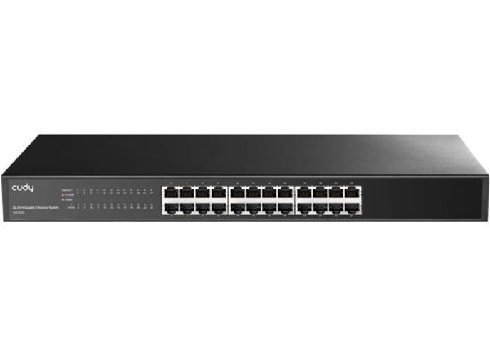 Cudy GS1024 24 Port Gigabit Ethernet Unmanaged Switch Desktop/Rackmount Fanless Plug and Play product thumbnail 2