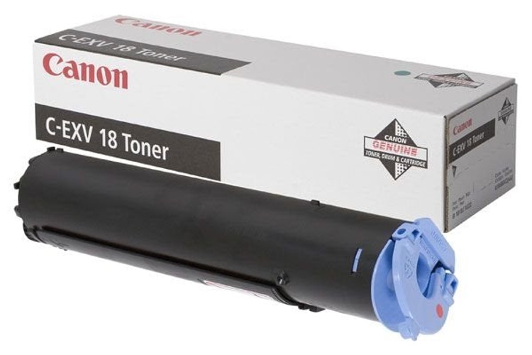 Canon C-EXV18 Black Genuine Toner Cartridge - High Reliability - Crisp Text Output - Compatible with imageRUNNER iR1018, iR1020, iR1022, iR1024 Series - Black