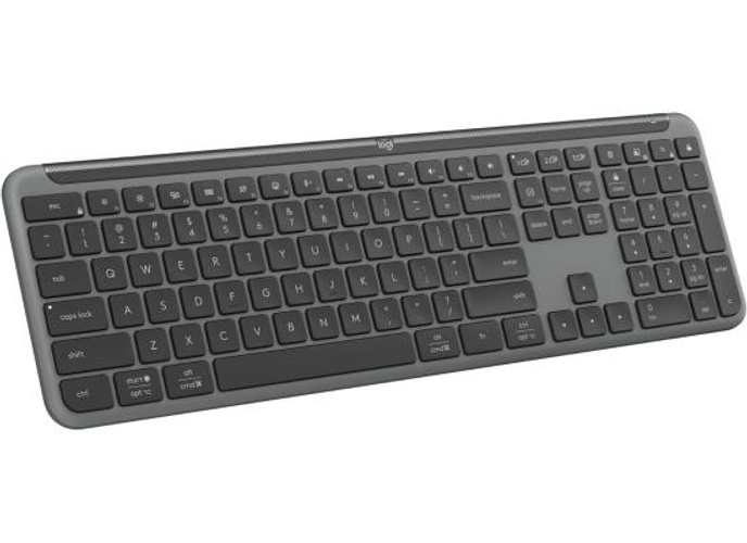 Logitech K950 Signature Slim Full Sized Wireless Keyboard, Easy-Switch Keys, Tilt Legs, Bluetooth Low Energy + Logi Bolt Connectivity 10m Wireless Range Arabic& English Layout, Black product thumbnail 2
