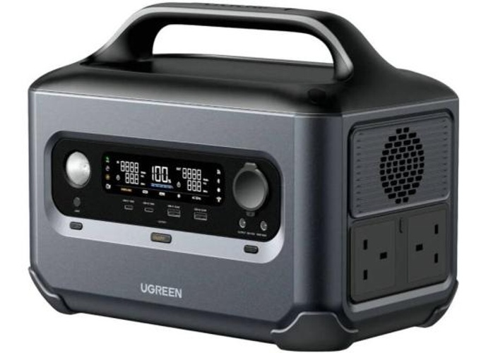 UGREEN PowerRoam GS600 680Wh 600W Portable Power Station, Fast-Charging PowerZip Technology, U-Turbo 1500W Support, EV-Rated LFP Batteries (3000+ Cycles), Solar/DC/AC Input, 965W Total Output product thumbnail 2