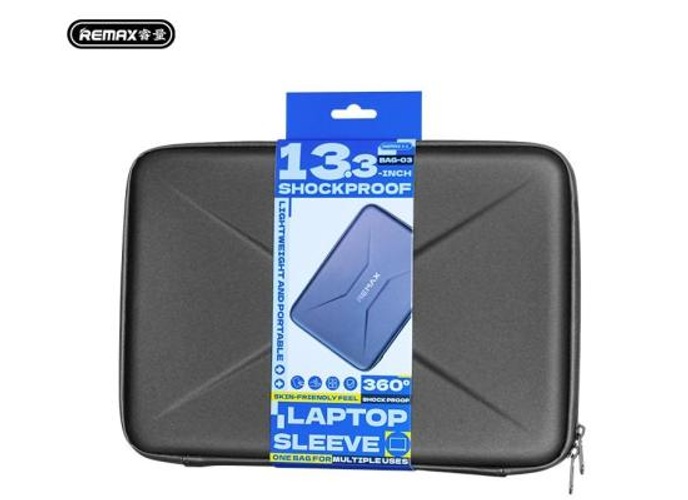 REMAX BAG-03 13.3-inch shockproof computer storage bag For Apple MacBook - Black product thumbnail 2