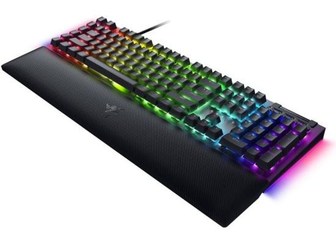Razer BlackWidow V4 Mechanical 6 Dedicated Macro Keys Magnetic Wrist Rest Doubleshot ABS Keycaps Green Switches - Black product thumbnail 2