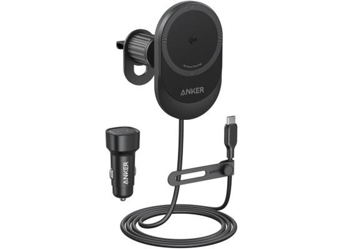 Anker MagSafe iPhone 16 Wireless Car Charger Compatible, MagGo 15W Fast Car Charger, 360° Adjustable Angle and Strong Magnets, Car Phone Holder Mount, for iPhone 16/15/14 Series (Adapter Included) product thumbnail 2