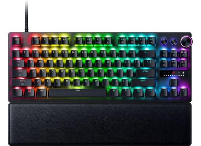 Razer Huntsman V3 Pro TKL 8KHz Esports Gaming Keyboard: Analog Optical Switches Gen 2-8000 Hz Polling Snap Tap - Rapid Trigger - Adjustable Actuation - Media Controls - PBT Keycaps - Black product thumbnail 2