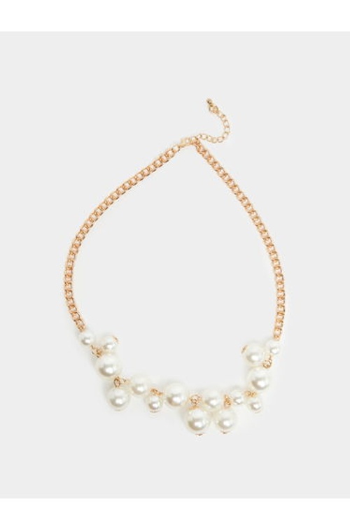 Set of 2 - Faux Pearl Necklace with Earring product thumbnail 2