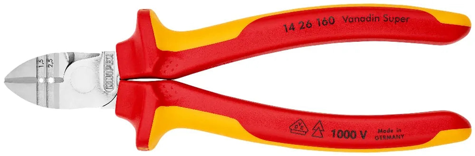 Knipex 6" Diagonal Insulation Stripper | 14 26 160