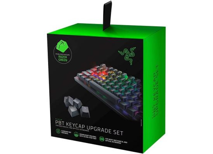 Razer Doubleshot PBT Keycap Upgrade Set for Mechanical & Optical Keyboards - Green product thumbnail 2