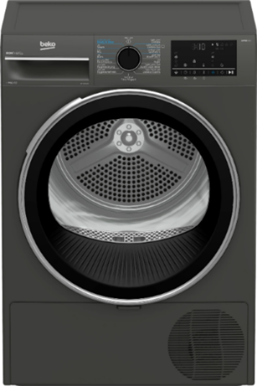 Beko Heat Pump Dryer A+++, 9KG, 15Programs, Manhattan Grey