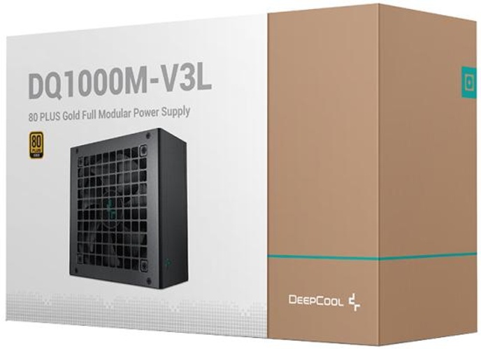 DeepCool DQ1000M-V3L 1000W 80+ Gold Full Modular Japanese Capacitors Power Supply - Black product thumbnail 2