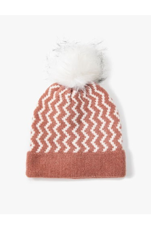 Pompom Knit Beanie