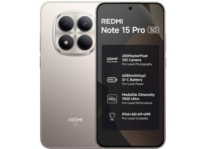 Xiaomi Redmi Note 15 Pro – 120Hz AMOLED Display, 200MP OIS Camera, 12GB RAM, 512GB Storage, 6500mAh Battery , Titanium product thumbnail 2