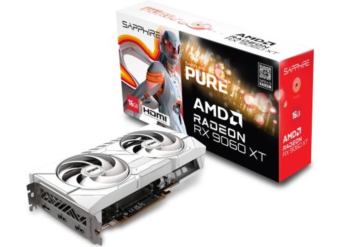 SAPPHIRE PULSE AMD Radeon RX 9060 XT 16GB GDDR6 128-Bit Memory, 3290 MHz Boost Clock, 2048 Stream Processors, 20 Gbps Memory Clock, PCI-Express 5.0 x16 product thumbnail 2