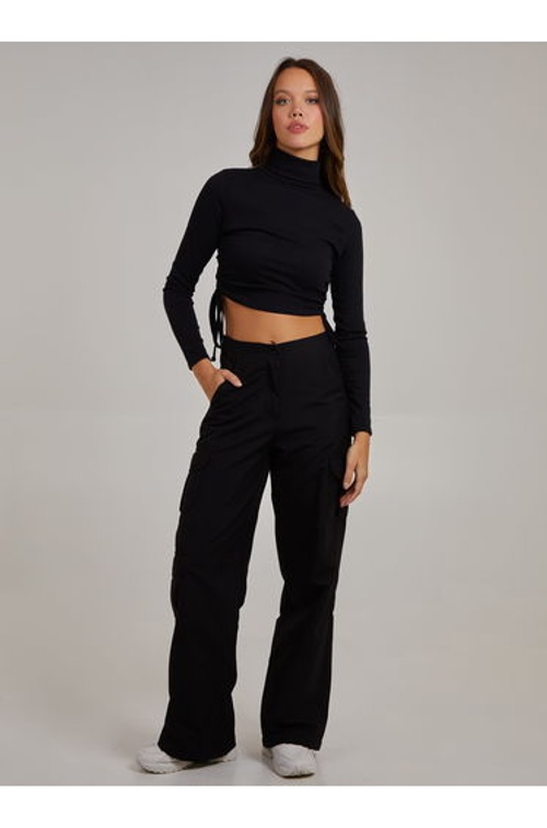 Ruched High Neck Side Top product thumbnail 3