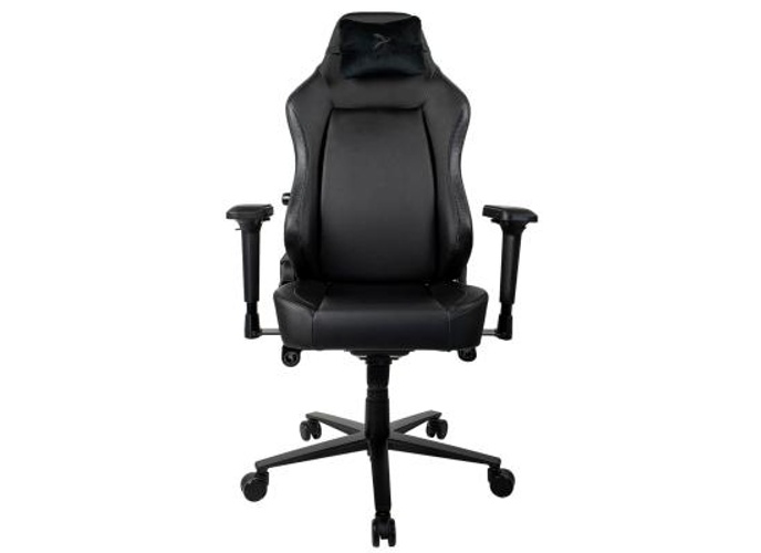 Arozzi Primo Premium PU Leather Gaming Chair Office Chair with Recliner Swivel Tilt Rocker Adjustable Height 4D Armrests Neck Pillow and Built-in Lumbar Adjustment - Black product thumbnail 2