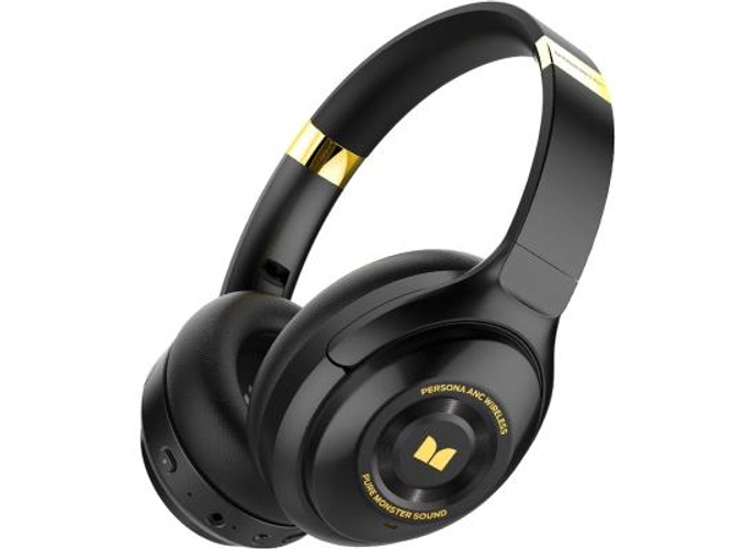 Monster Persona ANC Headphones Over Ear, Wireless Headphones Hi-Fi Audio Deep Bass,Quick Charge 30H Playtime, Memory Foam Ear Cups, for Travel, Home Office - Black product thumbnail 2