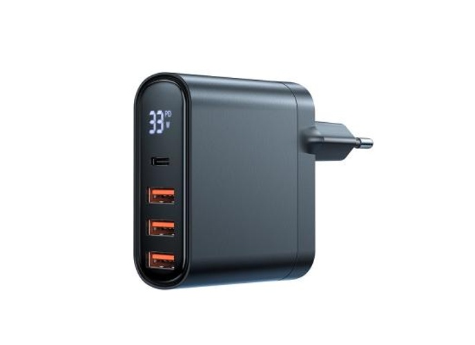 Mcdodo CH-2250 33W 4-Port Digital Display Fast Charge Adapter (Black) product thumbnail 2