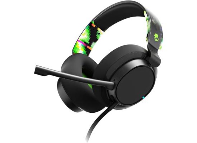 Skullcandy SLYR Pro Multi-Platform Wired Gaming Headset for Xbox, Removable Mic, Lightweight Design, Ultra-Soft Memory Foam Ear Cushions, Mute and Volume Controls, PC, Xbox, PlayStation - Black\Green product thumbnail 2