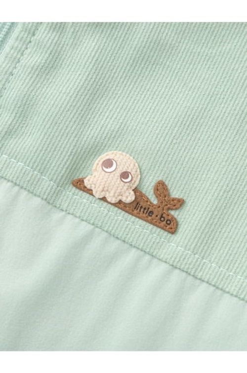 Boys' Solid Zip-Up Jacket With Corduroy Detail product thumbnail 4