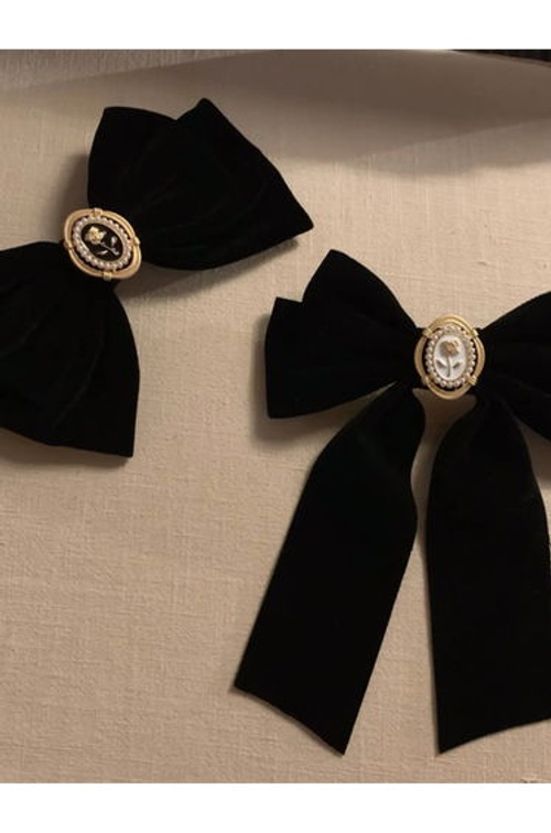 Set of 2 - Black Bow Hair Clip product thumbnail 4