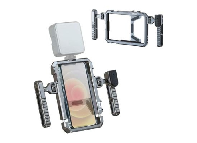 JMARY MS-98 Aluminum Alloy Smartphone Video Rig Stabilizer Frame Vlogging Cage Kit Wireless Remote Control product thumbnail 2