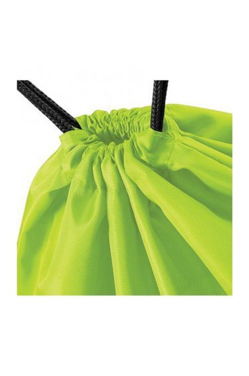 BagBase Budget Water Resistant Sports Gymsac Drawstring Bag (11 Litres) - Lime product thumbnail 3
