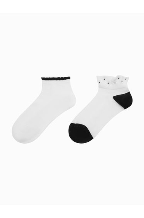 Women's Scalloped Ankle Socks - 2 Pairs