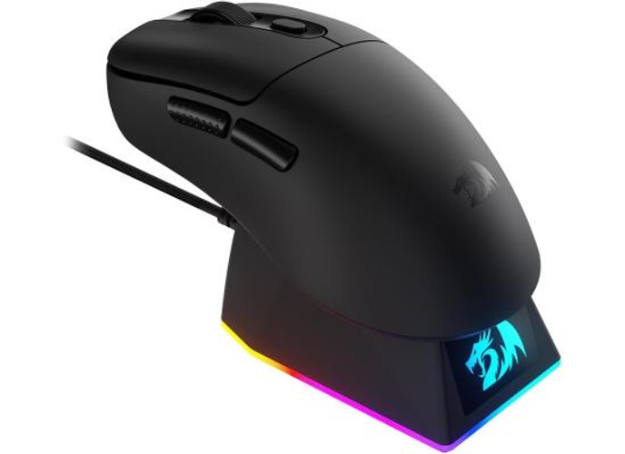 Redragon M998 Lightweight Wireless Gaming Mouse 3311 Sensor with RGB Magnetic Charging Dock, BT/2.4G Wireless/Wired Optical Mice, 24000 DPI, 5 Programmable Buttons for PC/Mac, Black product thumbnail 2
