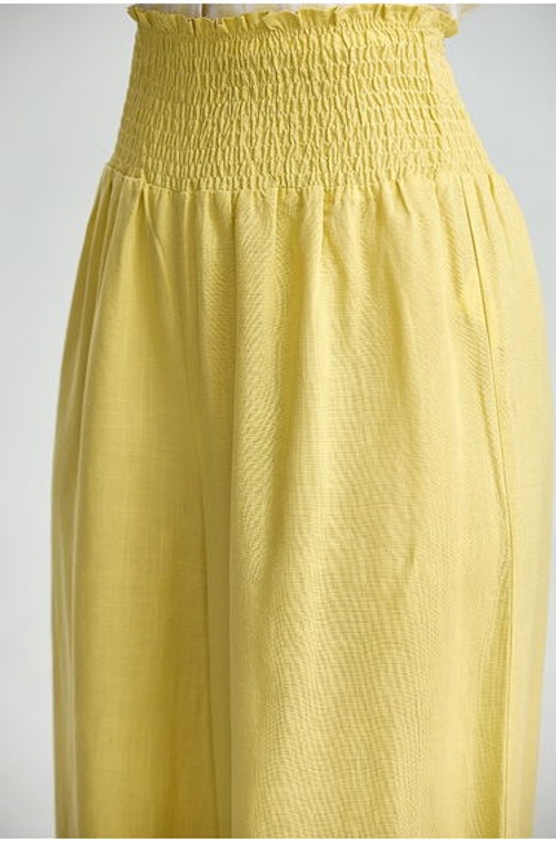 Wide Smocked Waist Pants product thumbnail 4