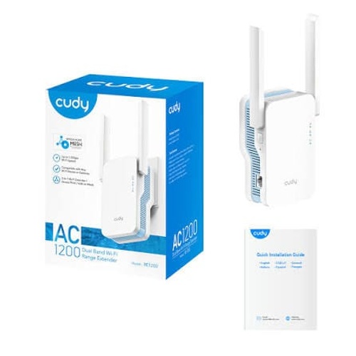Cudy RE1200 AC1200 Dual-Band Wi-Fi 5 Mesh Range Extender