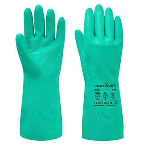 Chemical Resistant Gloves From Portwest Textured Grip | A810