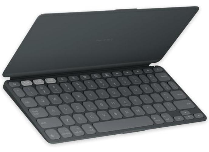 Logitech Keys-to-GO 2 Portable Wireless iPad Keyboard with Built-in Cover, Slim and Compact Bluetooth Keyboard for iPad, iPhone, Mac, and Apple TV, Easily Switch with Devices Arabic & English Layout- Graphite product thumbnail 2
