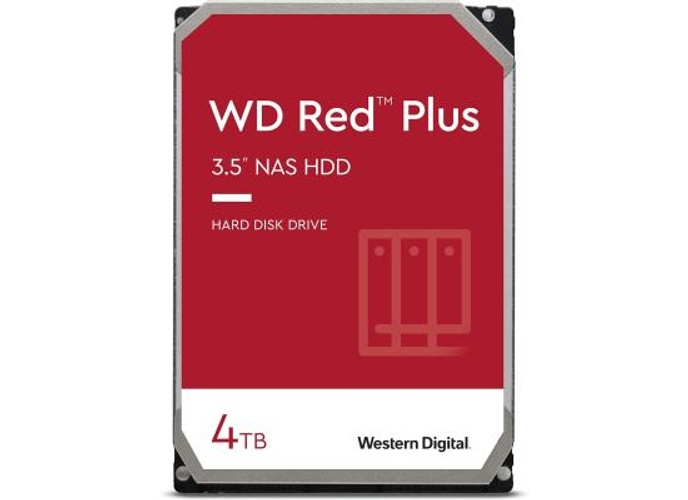 Western Digital 4TB WD Red Plus NAS Internal Hard Drive HDD 5400 RPM 256MB Cache product thumbnail 2