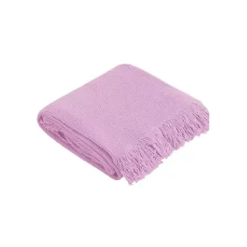 Manterol Fausto Throw Blanket - 100% Cotton - Pink product thumbnail 2