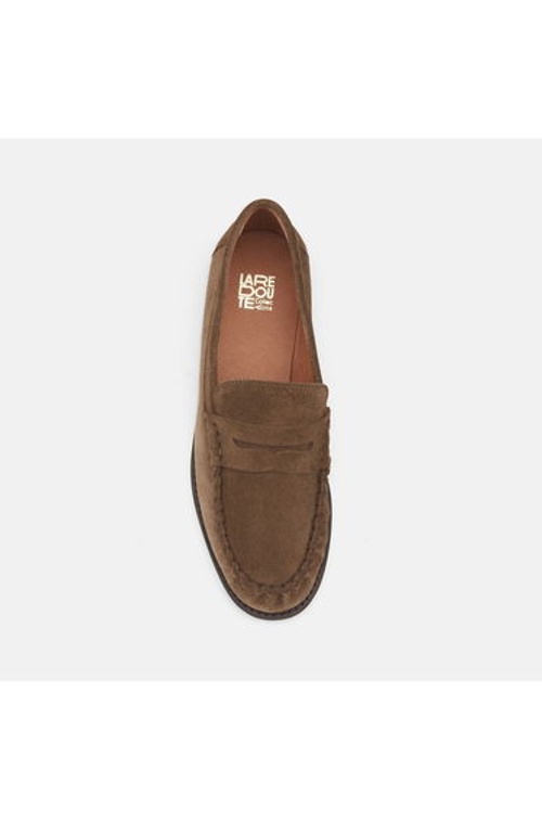 Hand-Stitched Platform Suede Loafers product thumbnail 2