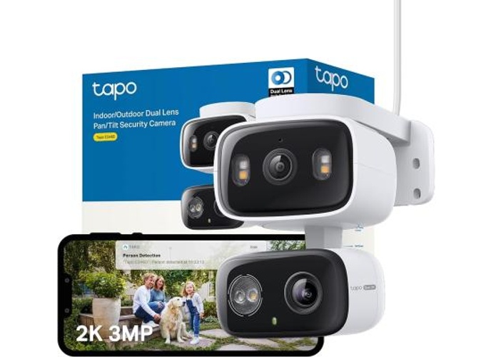 TP-Link Tapo C246D 2K 3MP Dual Lens Security Camera Outdoor, AI Detection, Outdoor Camera,CCTV,125°Wide Angle Two Views,One Screen,Smart Tracking,IP65,Google Home/Alexa,No Monthly fee,Personalized Patrol product thumbnail 2
