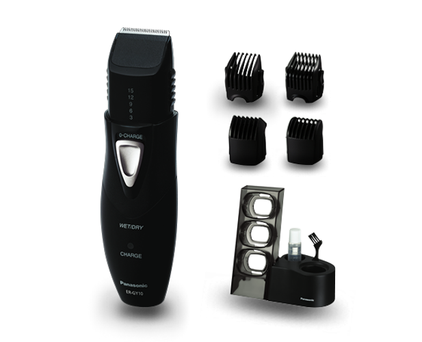 Panasonic 6-in-1 Multi-Grooming Kit for Body, Face & Hair, Wet & Dry Rechargeable Trimmer - Black (ER-GY10-K461)