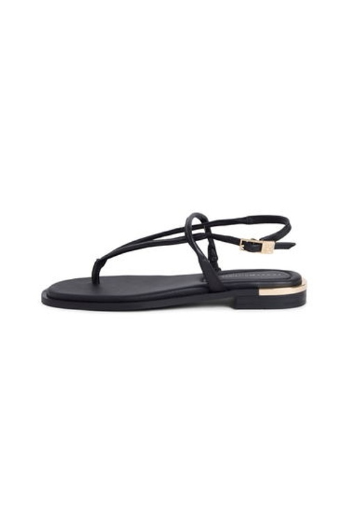 Gold Heel Dressy Sandal Black product thumbnail 2