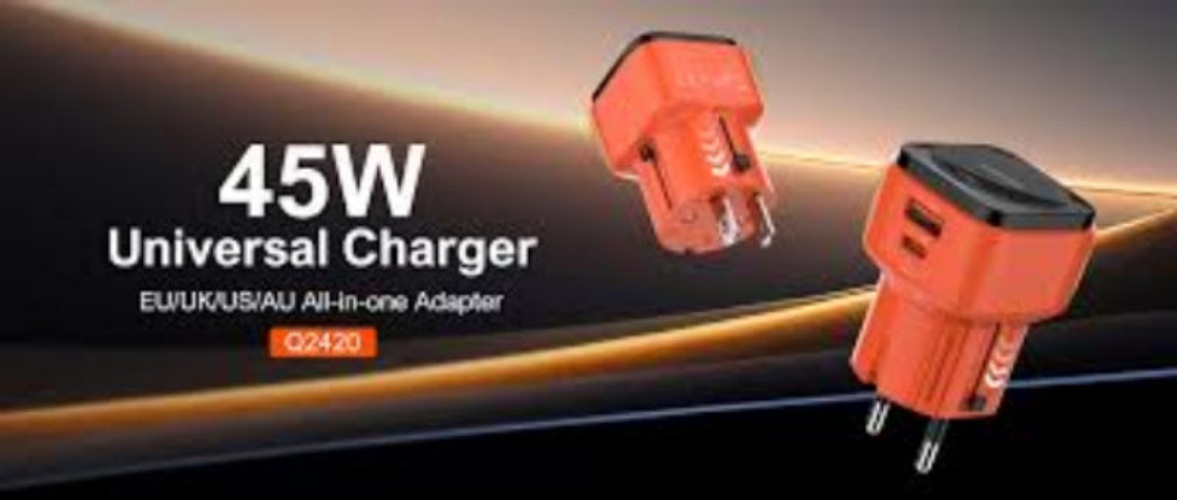 Ldnio All in One Adapter GaN, 45Watts, Orange product thumbnail 3