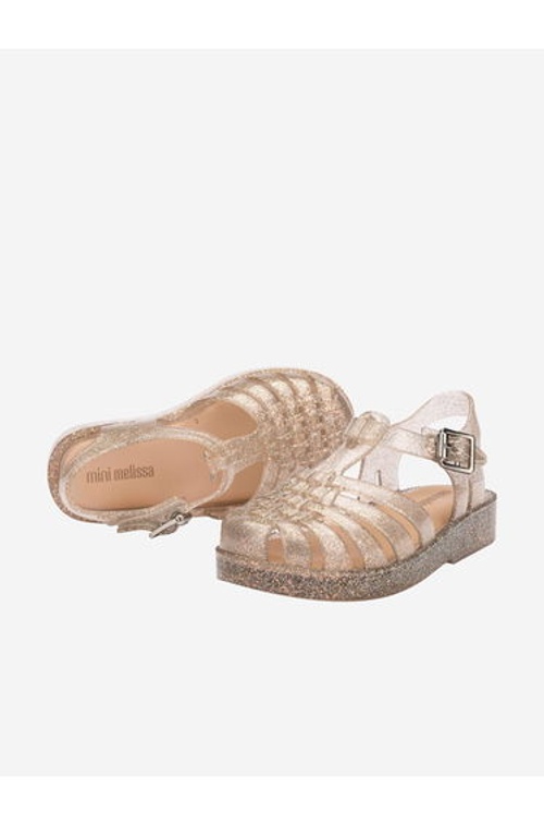 Girls Possession Shiny Sandals in Gold product thumbnail 3