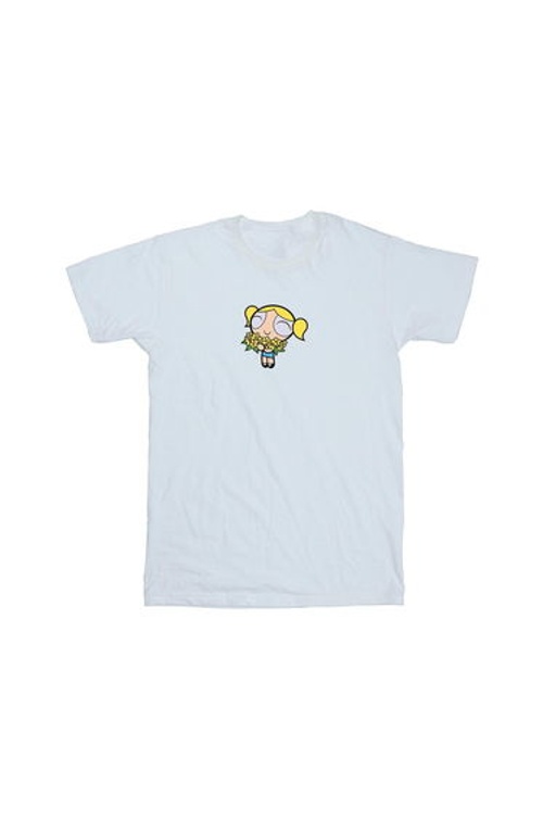The Powerpuff Girls Girls Bubbles Flower Cotton T-Shirt product thumbnail 2