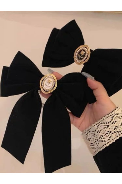 Set of 2 - Black Bow Hair Clip product thumbnail 3