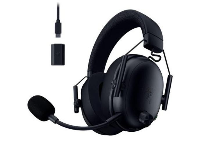 Razer BlackShark V3 Wireless Gaming Headset for PC: 50mm Drivers - Super Wideband Mic - 2.4 GHz, Bluetooth, USB, Works with Mac, PS5, Nintendo Switch, Smartphone - 70 Hr Battery - Black product thumbnail 2