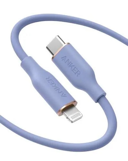 Anker 641 Flow USB-C to Lightning Silicone Cable 3FT
