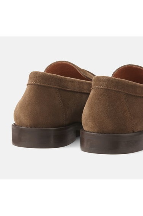 Hand-Stitched Platform Suede Loafers product thumbnail 3