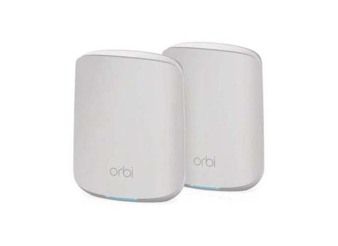 NETGEAR (RBK352) Orbi Mesh AX1800 (Up to 1.8 Gbps) Wi-Fi 6 Dual Band Router with 1 Satellite Extender Whole Home Coverage up to 2,500 sq. ft. and 30 Devices (2-Pack) product thumbnail 2