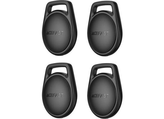 ACEFAST S2 4Pcs Keychain Button Type Tracker Anti-Lost Device Bluetooth-Compatible Key Wallet Finder for iOS - Black product thumbnail 2