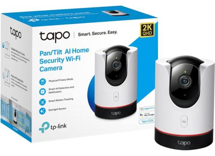 TP-Link Tapo C225 2K QHD Pan/Tilt Security Camera AI Detection Privacy Protection Starlight Sensor 2-way Audio 4MP Night Vision Cloud&SD Card Storage Works with Alexa product thumbnail 2